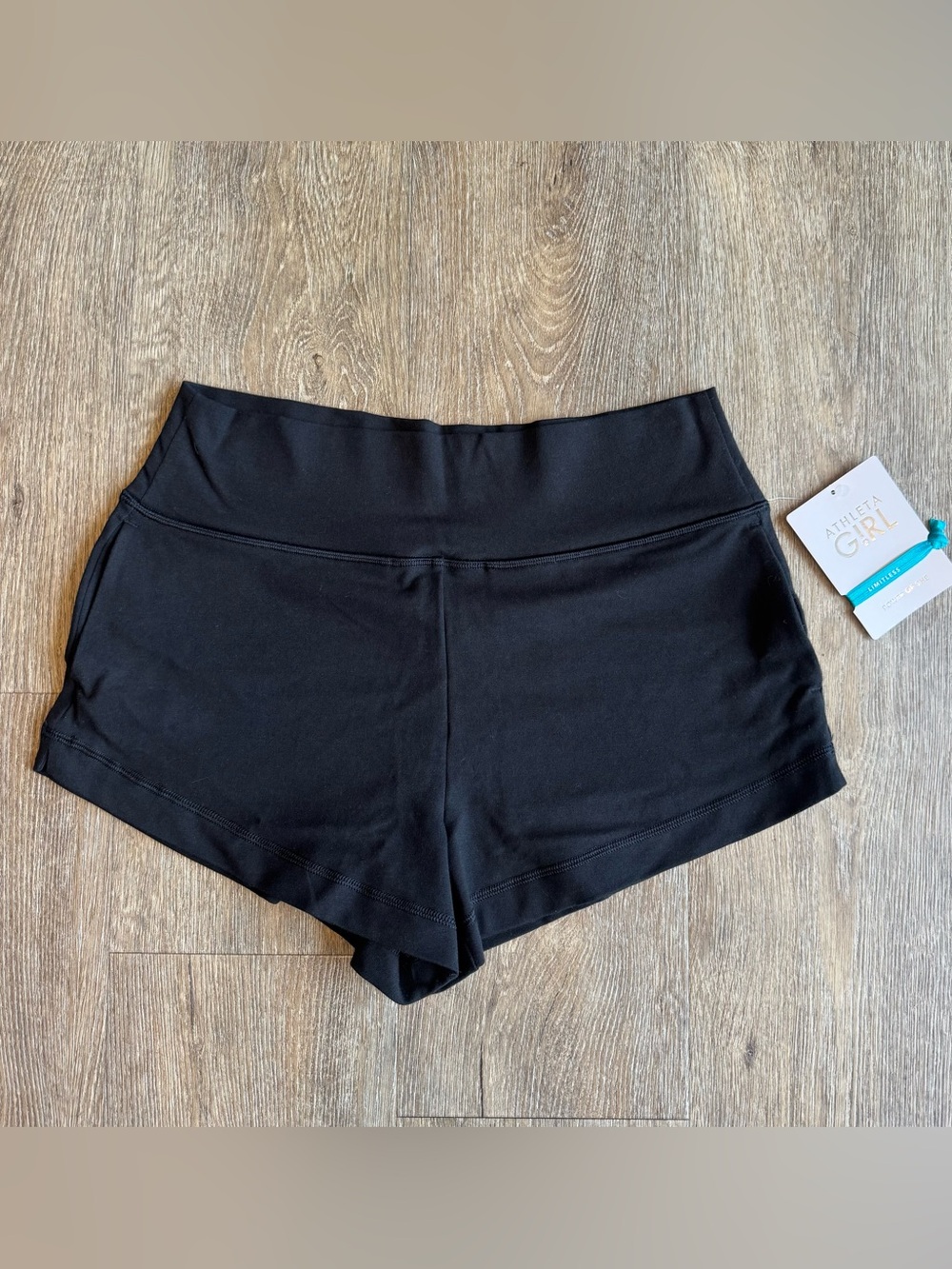 NWT Athleta Girl Right Moves Itsy Bitsy 2” Shorts black XXL/16